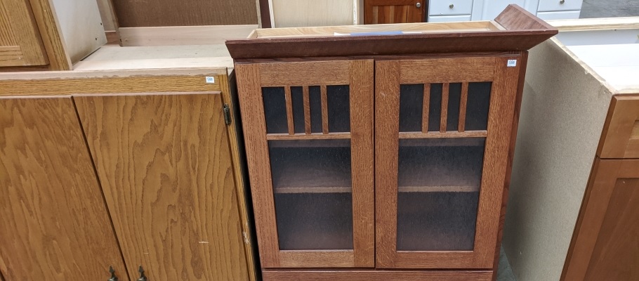 Salvaged antique hutch