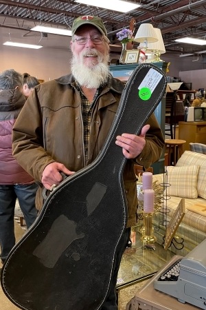 Man holding guitar