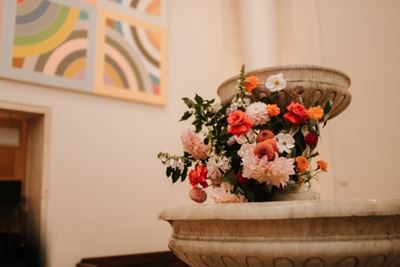 Repurposed floral decorations