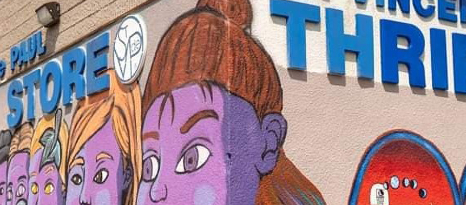 Exterior of thrift store