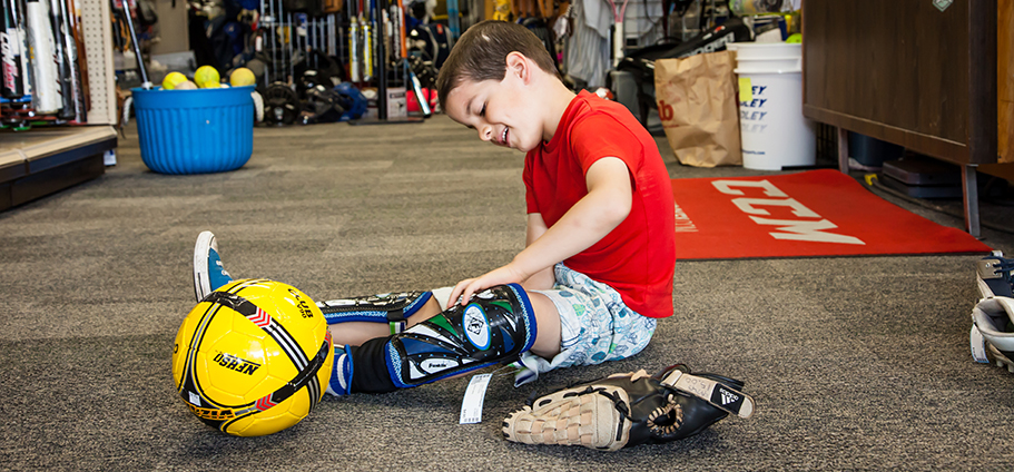 Boy with soccer ball