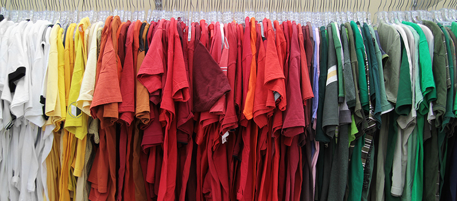 Thrift shopping for tshirts